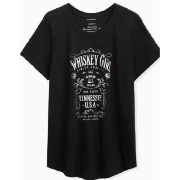 NWT Torrid Whiskey Girl T- Shirt 2X - Picture 1 of 7